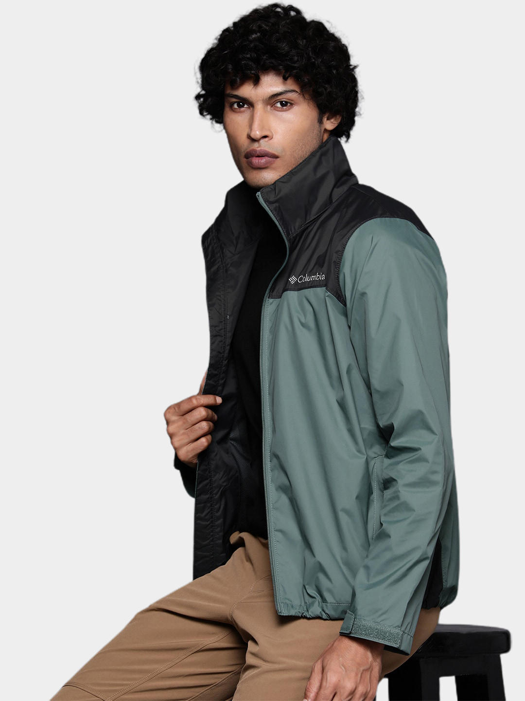 Columbia Men Green Glennaker Lake Rain Jacket