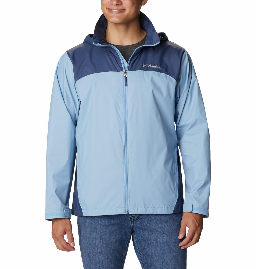 Columbia Men Blue Omni-Shield Glennaker Lake Water Repellent Jacket