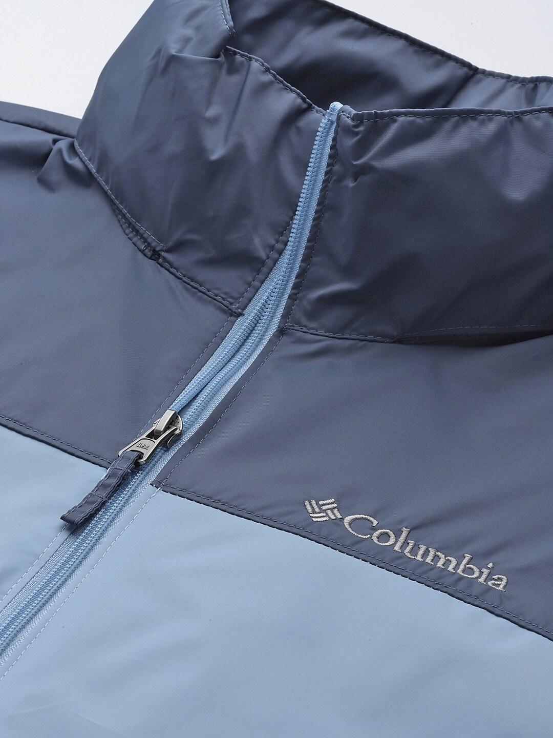 Columbia Men Blue Omni-Shield Glennaker Lake Water Repellent Jacket