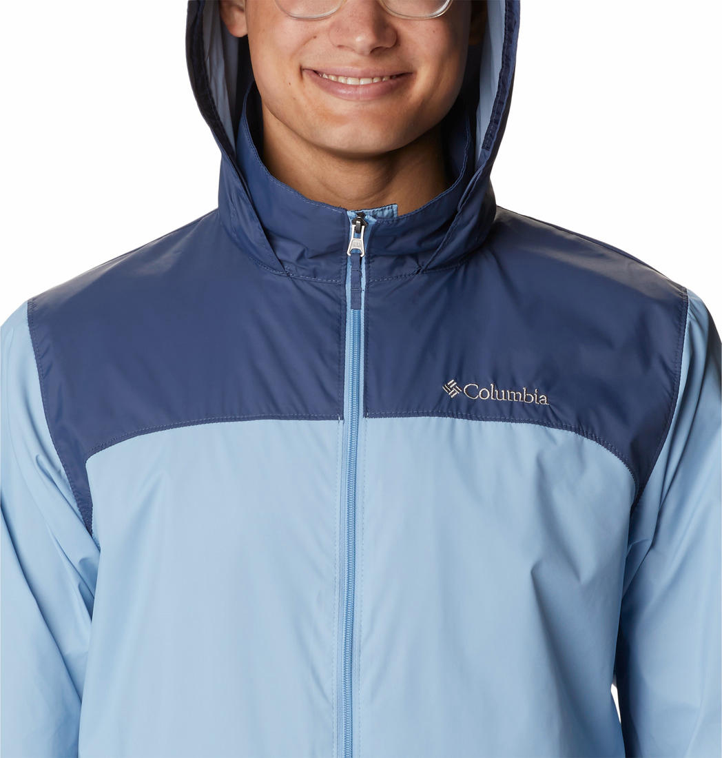 Columbia Men Blue Omni-Shield Glennaker Lake Water Repellent Jacket