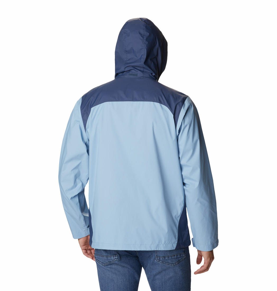 Columbia Men Blue Omni-Shield Glennaker Lake Water Repellent Jacket