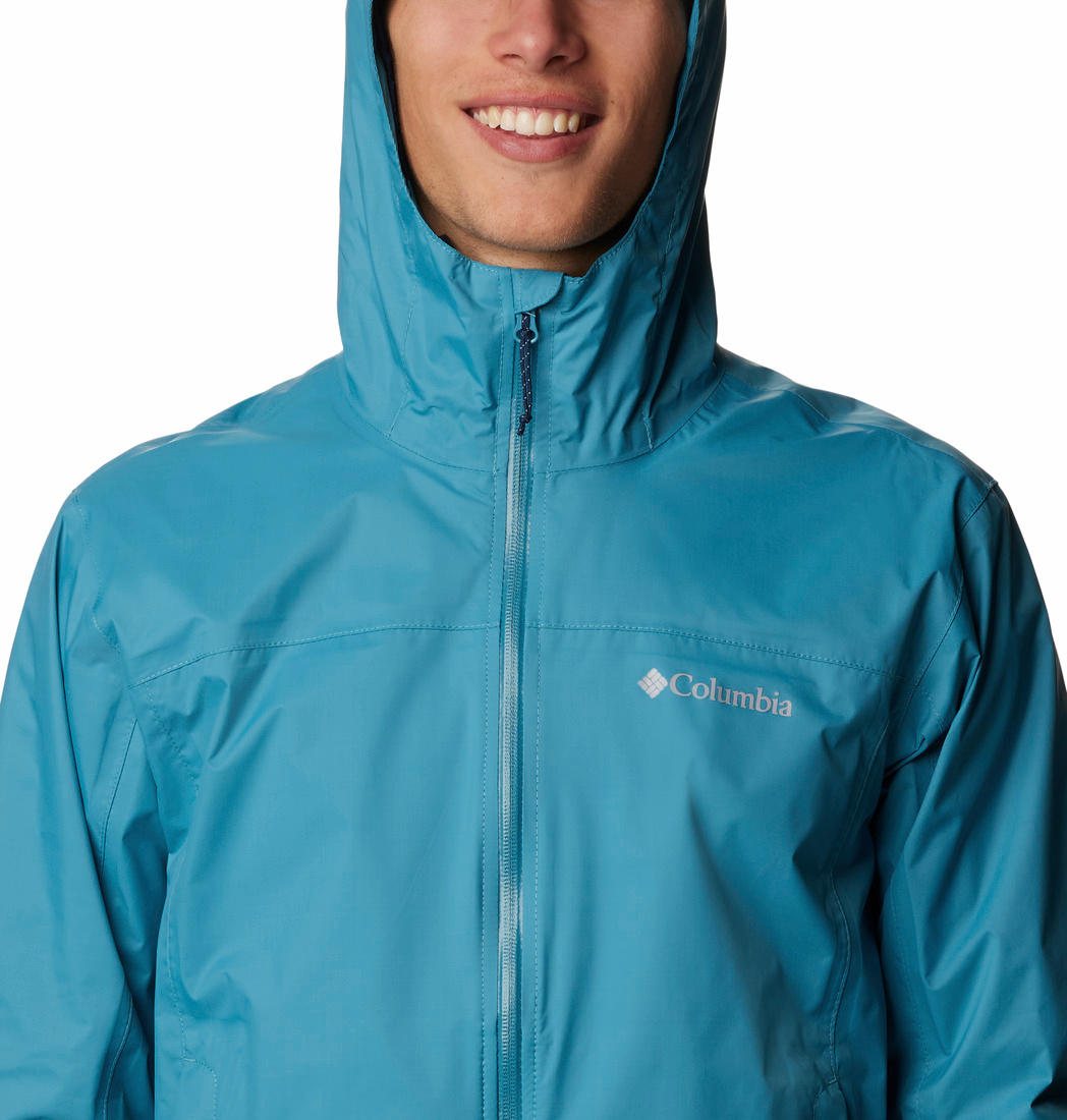 Columbia Men Blue Evapouration Rain Jacket