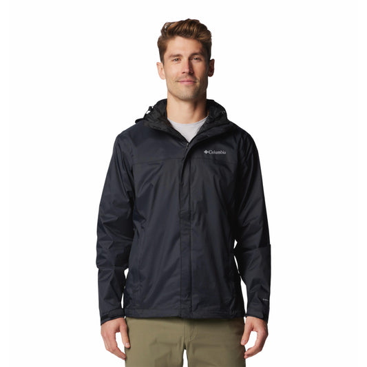 Columbia Men Black Omni-Tech Watertight II Waterproof Rain Jacket
