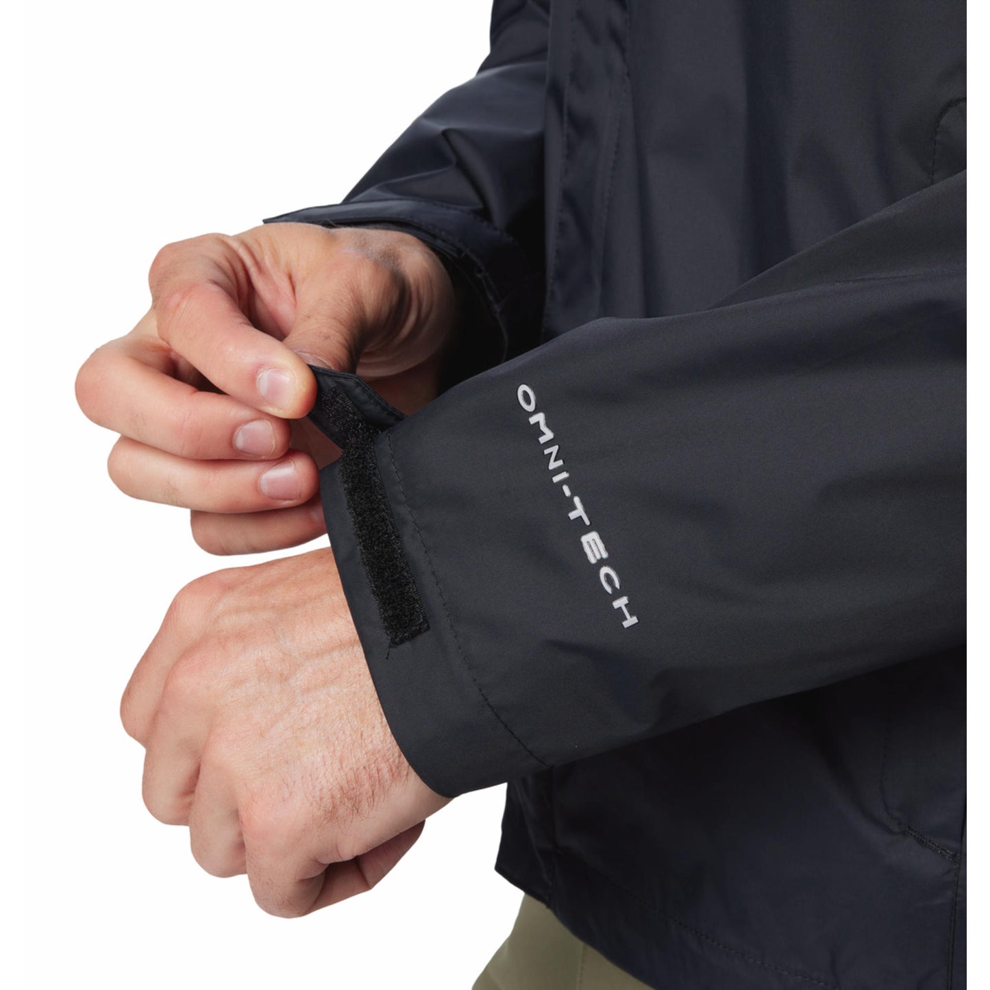 Columbia Men Black Omni-Tech Watertight II Waterproof Rain Jacket