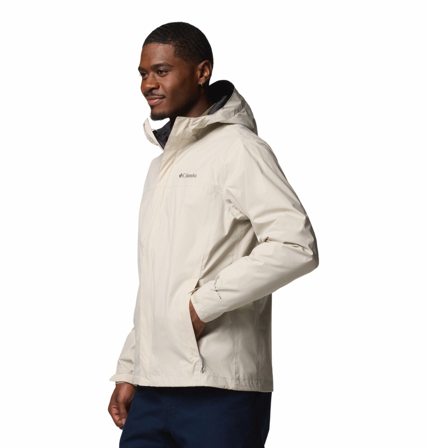 Columbia Mens Beige Omni-Tech Watertight II Rain Jacket