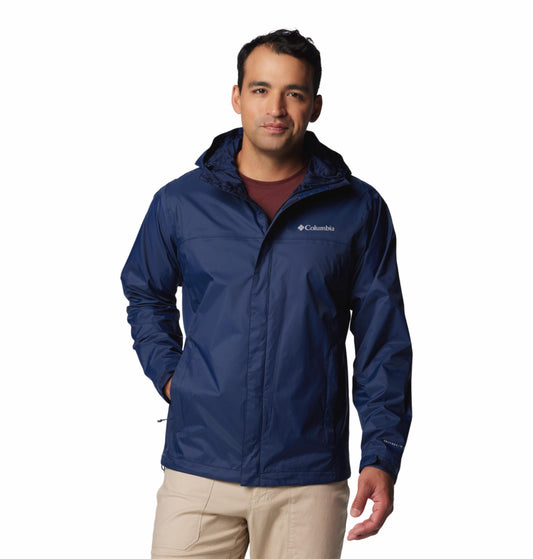 Columbia Mens Navy Blue Omni-Tech Watertight II Rain Jacket