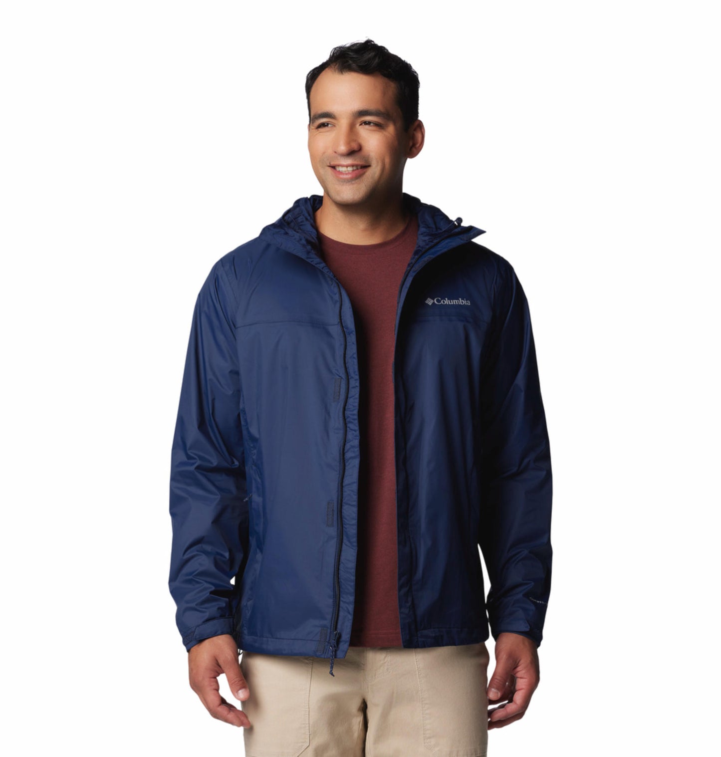 Columbia Mens Navy Blue Omni-Tech Watertight II Rain Jacket