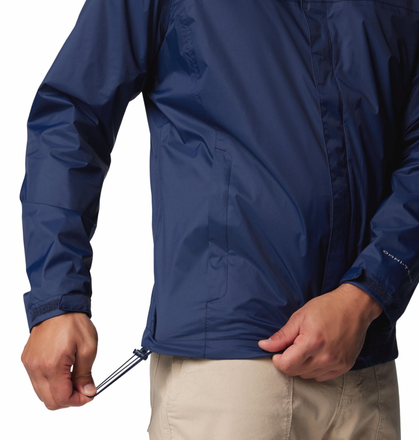Columbia Mens Navy Blue Omni-Tech Watertight II Rain Jacket