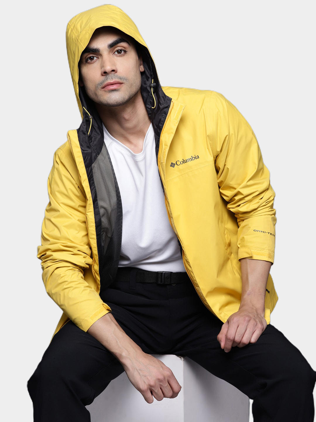 Columbia Men Yellow Watertight II Rain Jacket