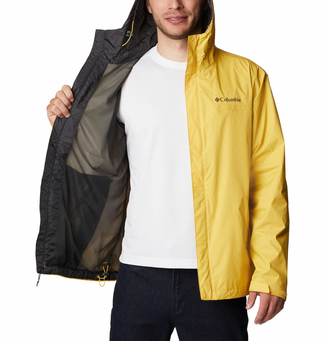Columbia Men Yellow Watertight II Rain Jacket