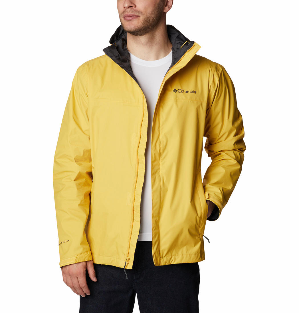 Columbia Men Yellow Watertight II Rain Jacket