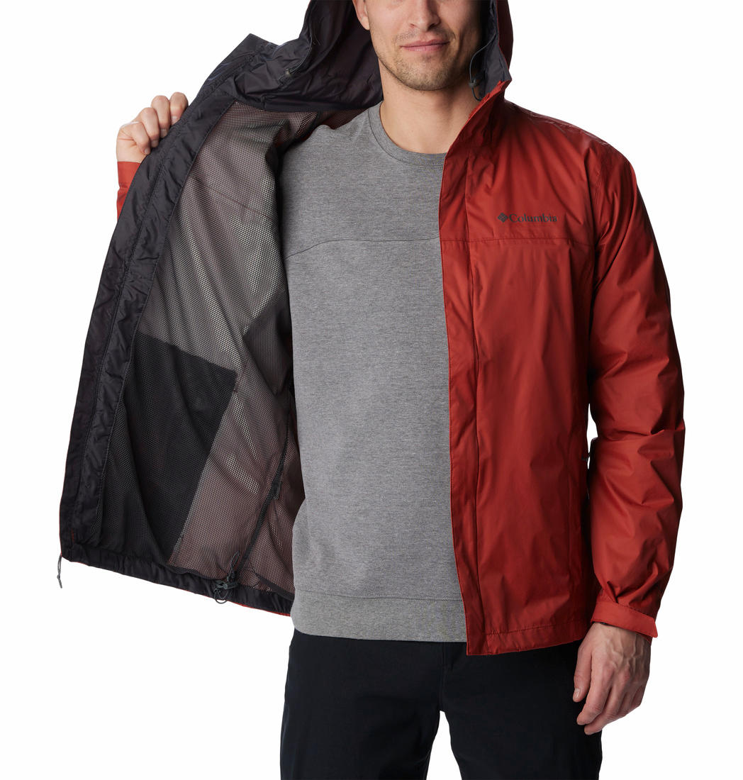 Columbia Men Red Watertight II Rain Jacket