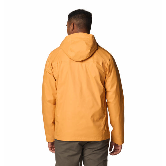 Columbia Men Yellow Omni-Tech Watertight II Waterproof Rain Jacket