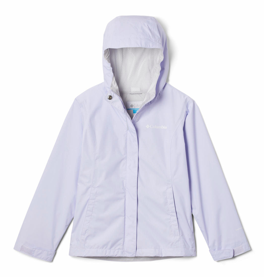 Columbia Kids Girls Purple Arcadia Rain Jacket