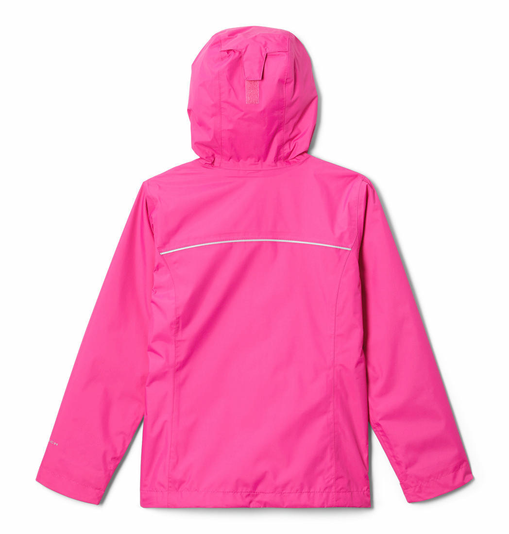 Columbia Kids Girls Pink Arcadia Rain Jacket