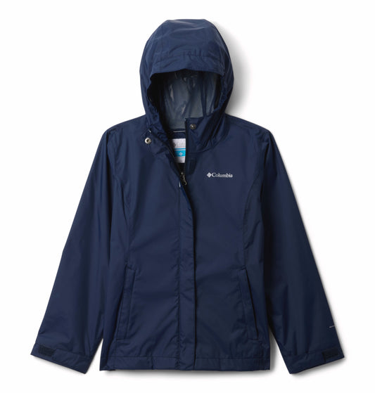 Columbia Kids Girls Navy Blue Omni-Tech Arcadia II Rain Jacket