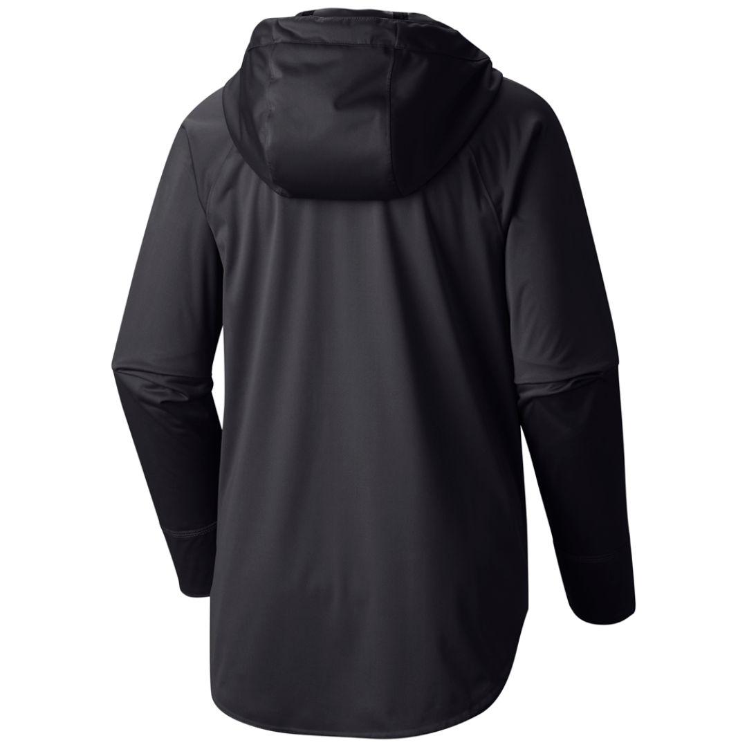 A Women Wearing Columbia Women Black OutDry Ex Reversible Jacket