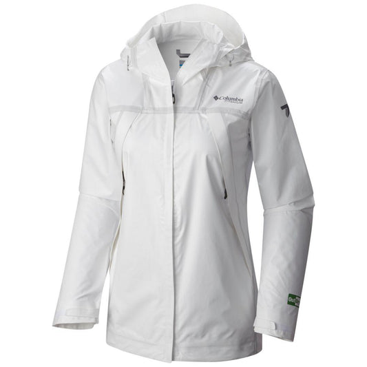 Columbia Women White Outdry Extreme OutDry Ex ECO Tech Shell Waterproof Rain Jacket