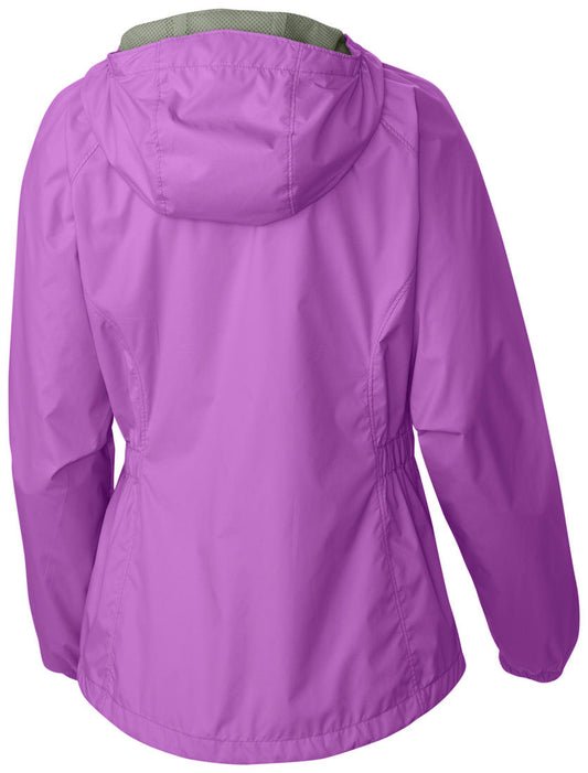 Columbia Women Purple Proxy Falls Waterproof Rain Jacket