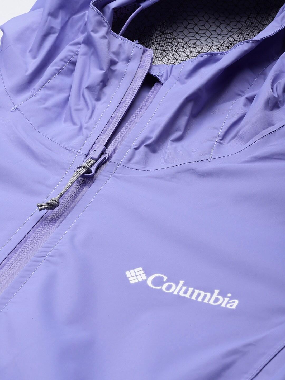Columbia Women Purple Evapouration Rain Jacket