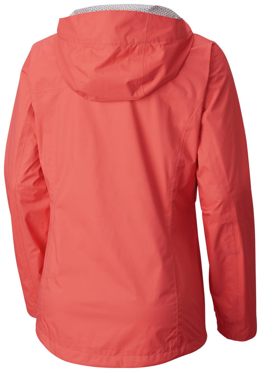 Columbia Women Red Omni-Wick EvaPOURation Waterproof Rain Jacket