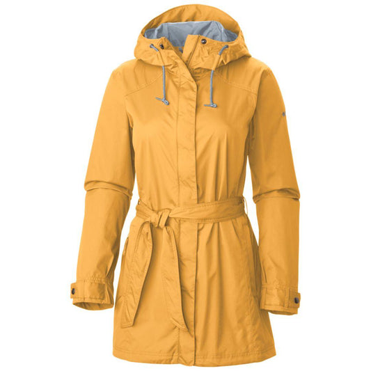 Columbia Women Yellow Omni-Shield Pardon My Trench Rain Waterproof Rain Jacket