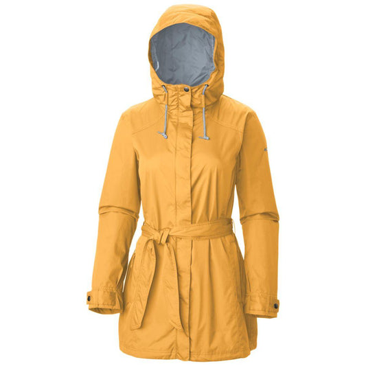 Columbia Women Yellow Omni-Shield Pardon My Trench Rain Waterproof Rain Jacket