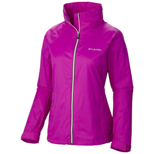 Columbia Women Purple Omni-Shield Switchback II Waterproof Rain Jacket