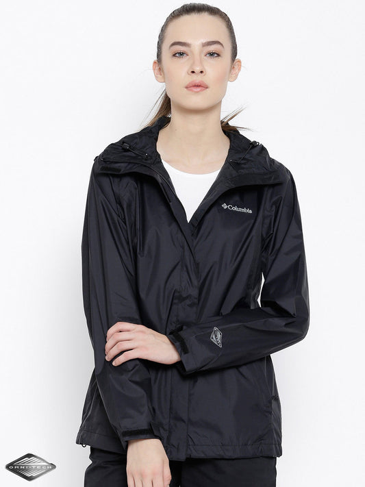 Columbia Women Black Arcadia II Rain Jacket