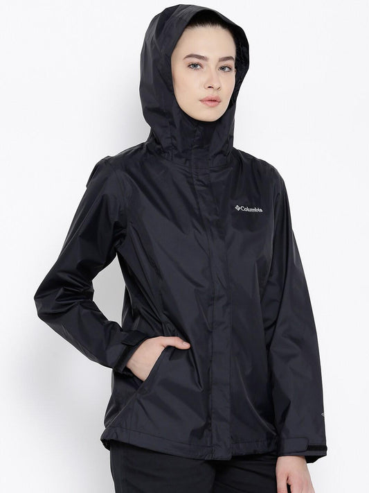 Columbia Women Black Arcadia II Rain Jacket