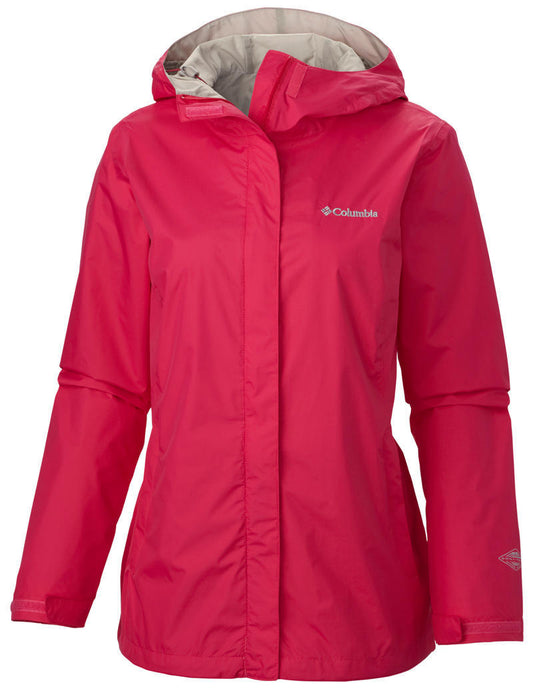 Columbia Women Red Omni-Tech Arcadia II Waterproof Rain Jacket