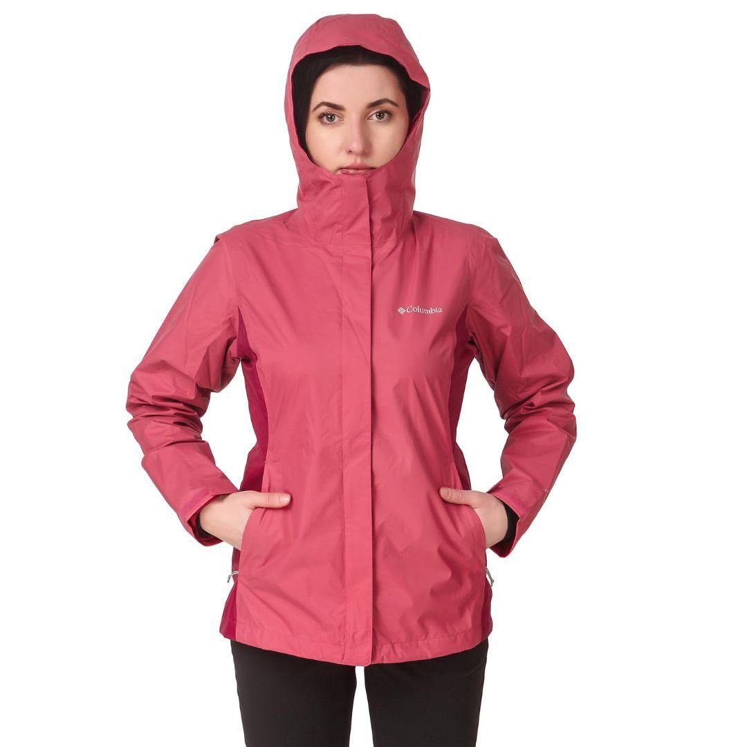 Columbia Women Red Arcadia II Rain Jacket
