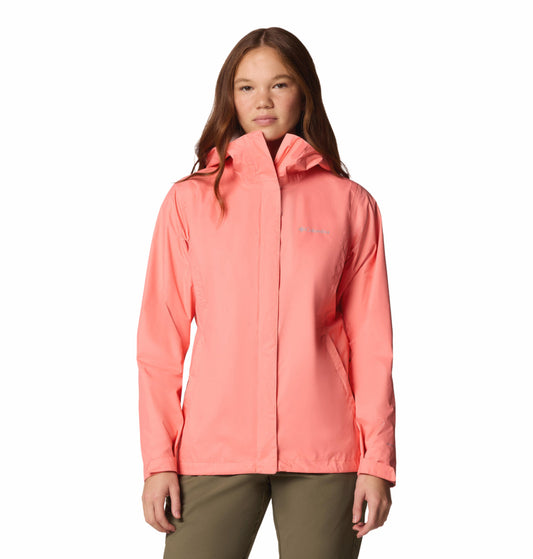 Columbia Womens Pink Omni-Tech Arcadia II Rain Jacket