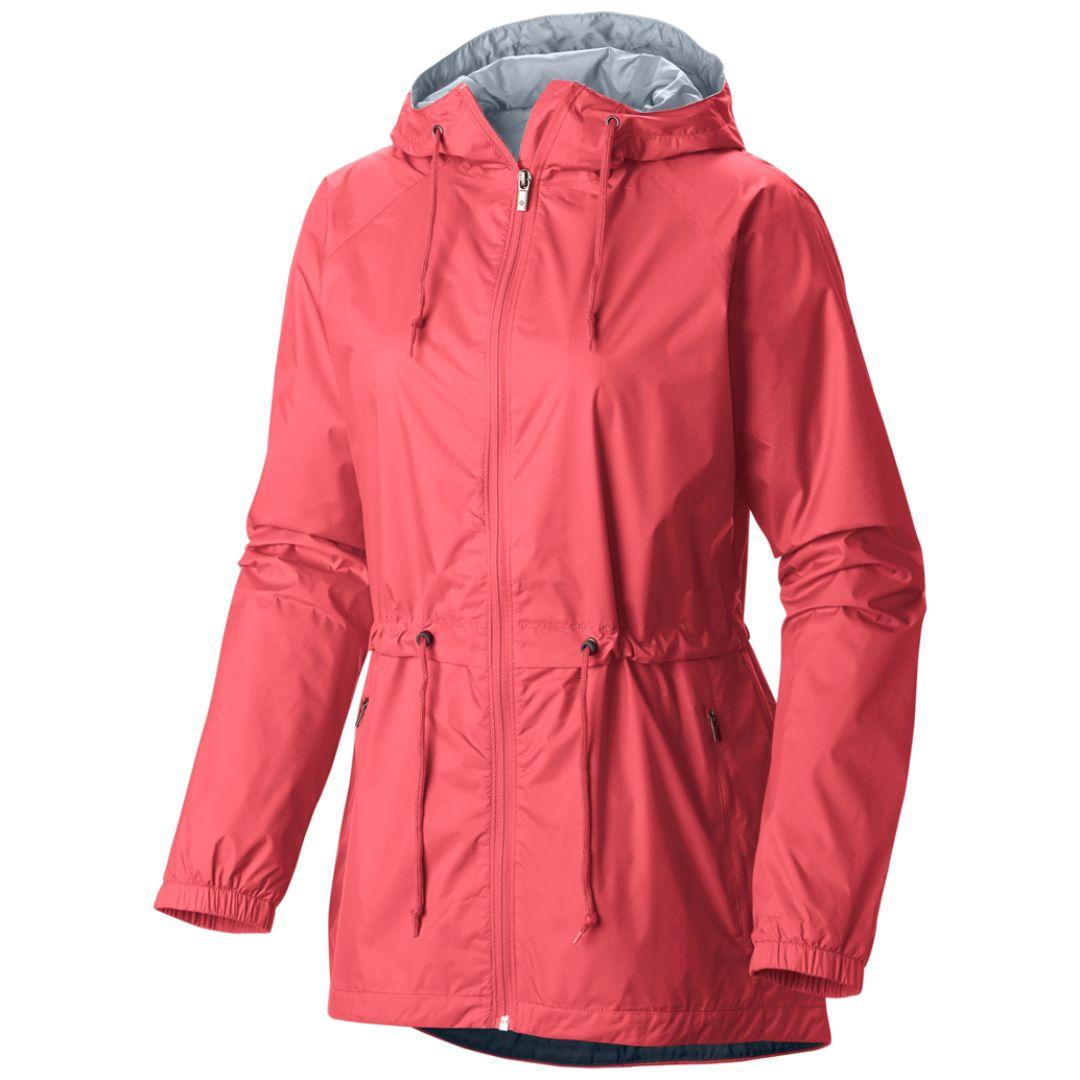 Columbia Women Red Omni-Tech Arcadia Waterproof Rain Jacket