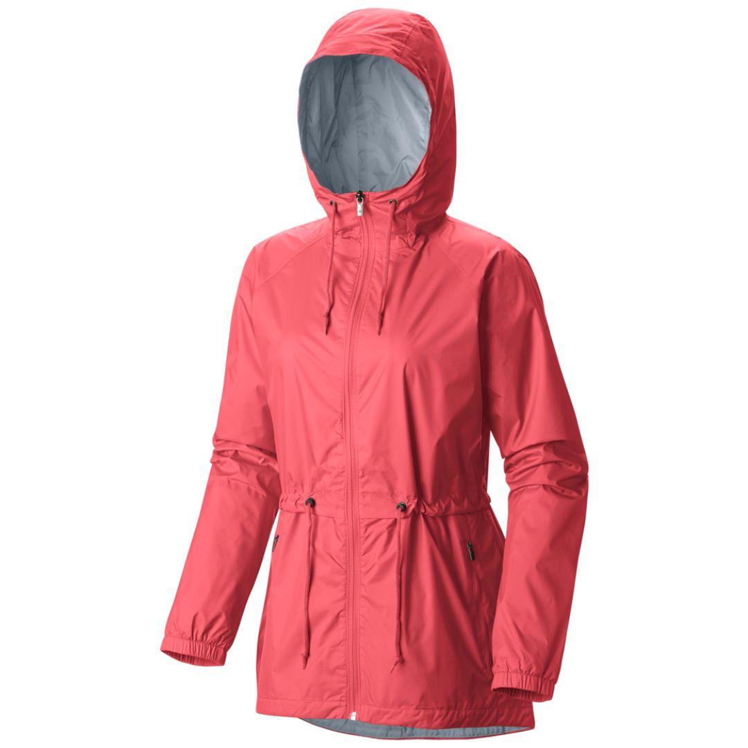 Columbia Women Red Omni-Tech Arcadia Waterproof Rain Jacket