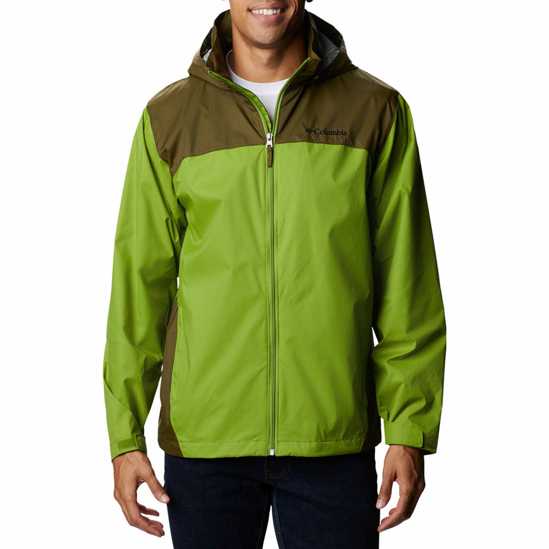 Columbia Men Green Omni-Shield Glennaker Lake Rain Waterproof Rain Jacket