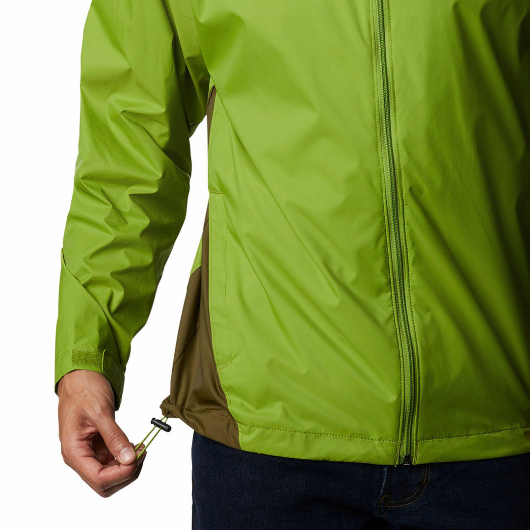 Columbia Men Green Omni-Shield Glennaker Lake Rain Waterproof Rain Jacket