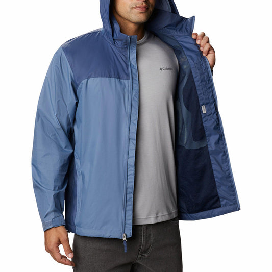 Columbia Men Blue Glennaker Lake Rain Jacket