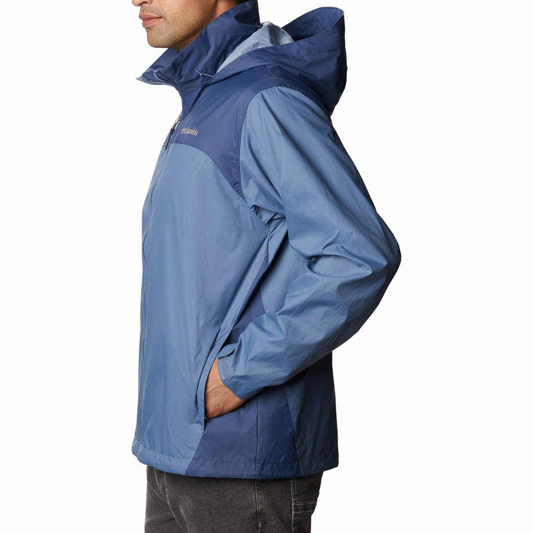 Columbia Men Blue Glennaker Lake Rain Jacket