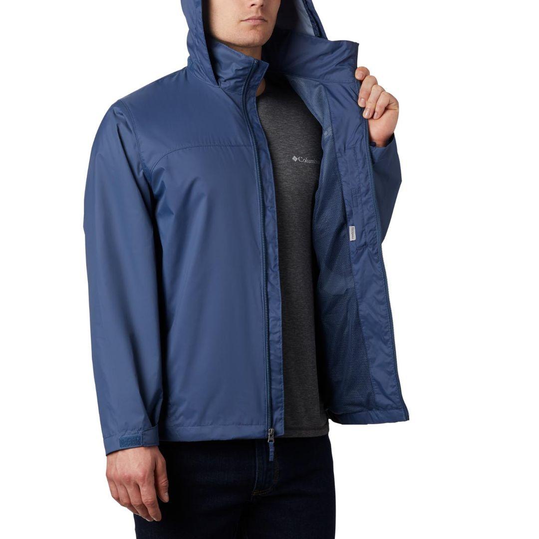 Columbia Men Blue Glennaker Lake Rain Jacket