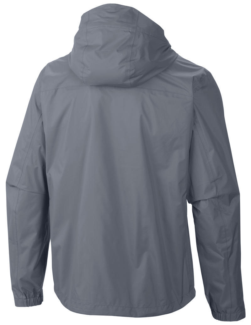 Columbia Men Grey Evapouration Rain Jacket