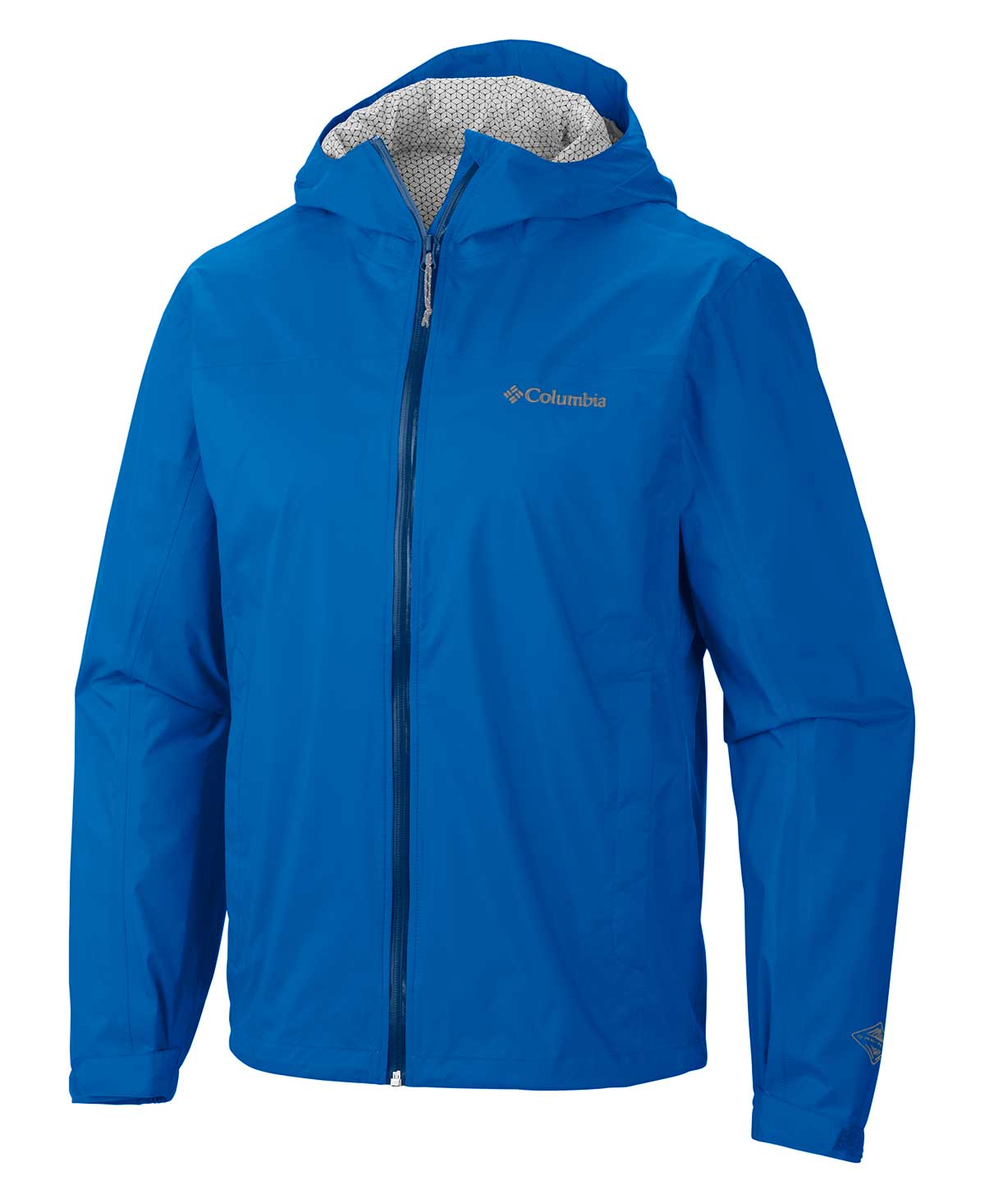 Columbia Men Blue Evapouration Rain Jacket
