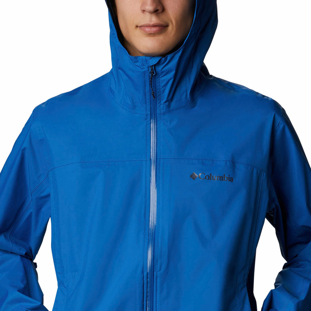 Columbia Men Blue Evapouration Rain Jacket