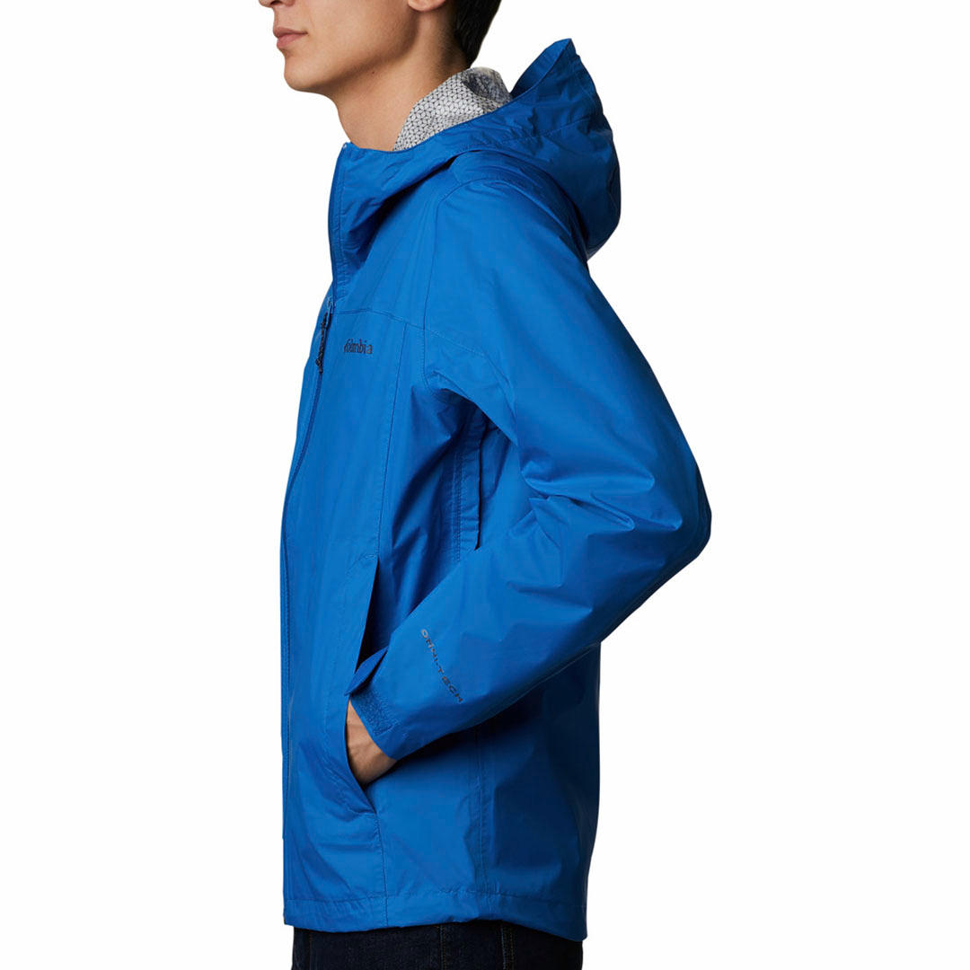 Columbia Men Blue Evapouration Rain Jacket
