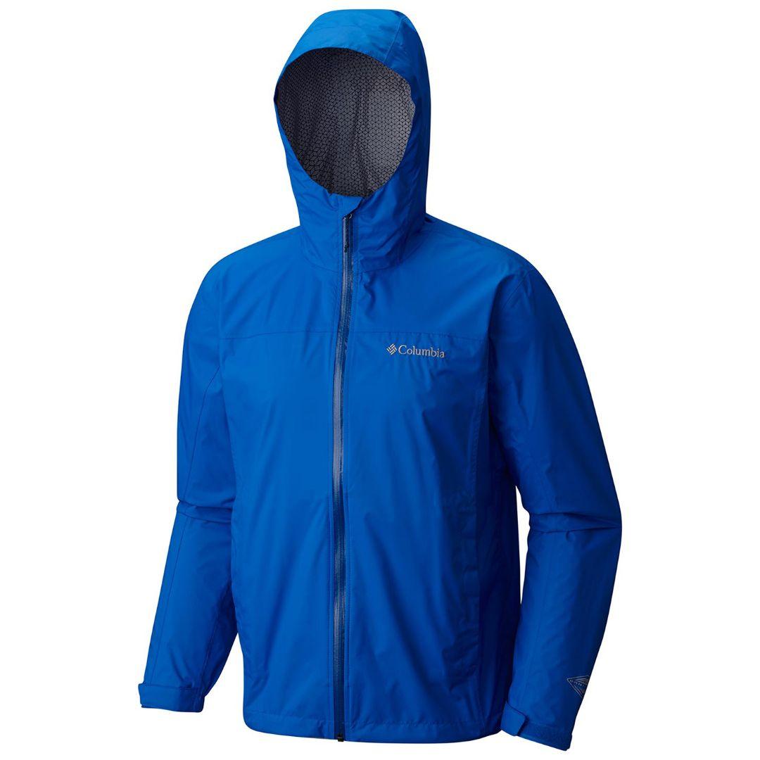 Columbia Men Blue Evapouration Rain Jacket