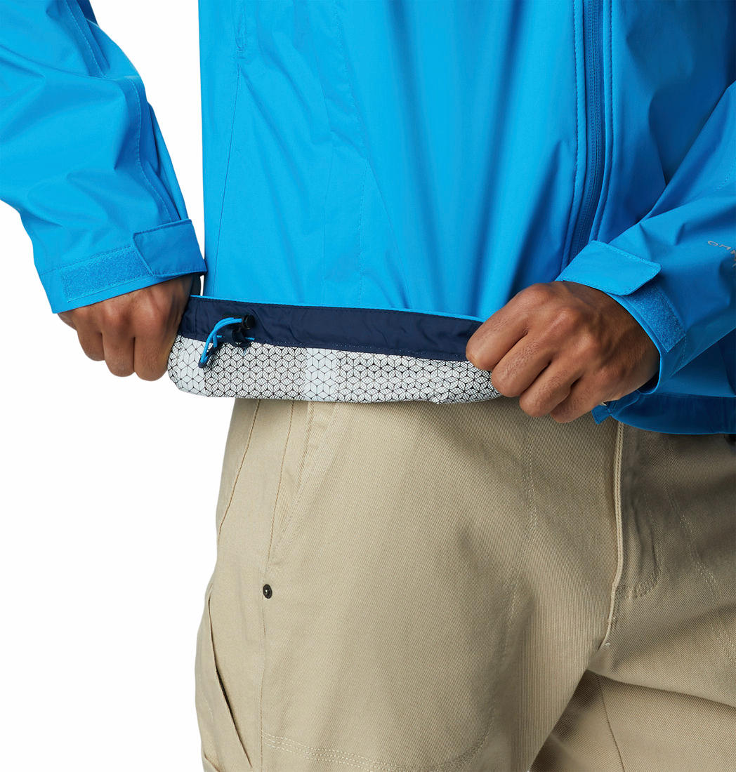 Columbia Men Blue Evapouration Rain Jacket