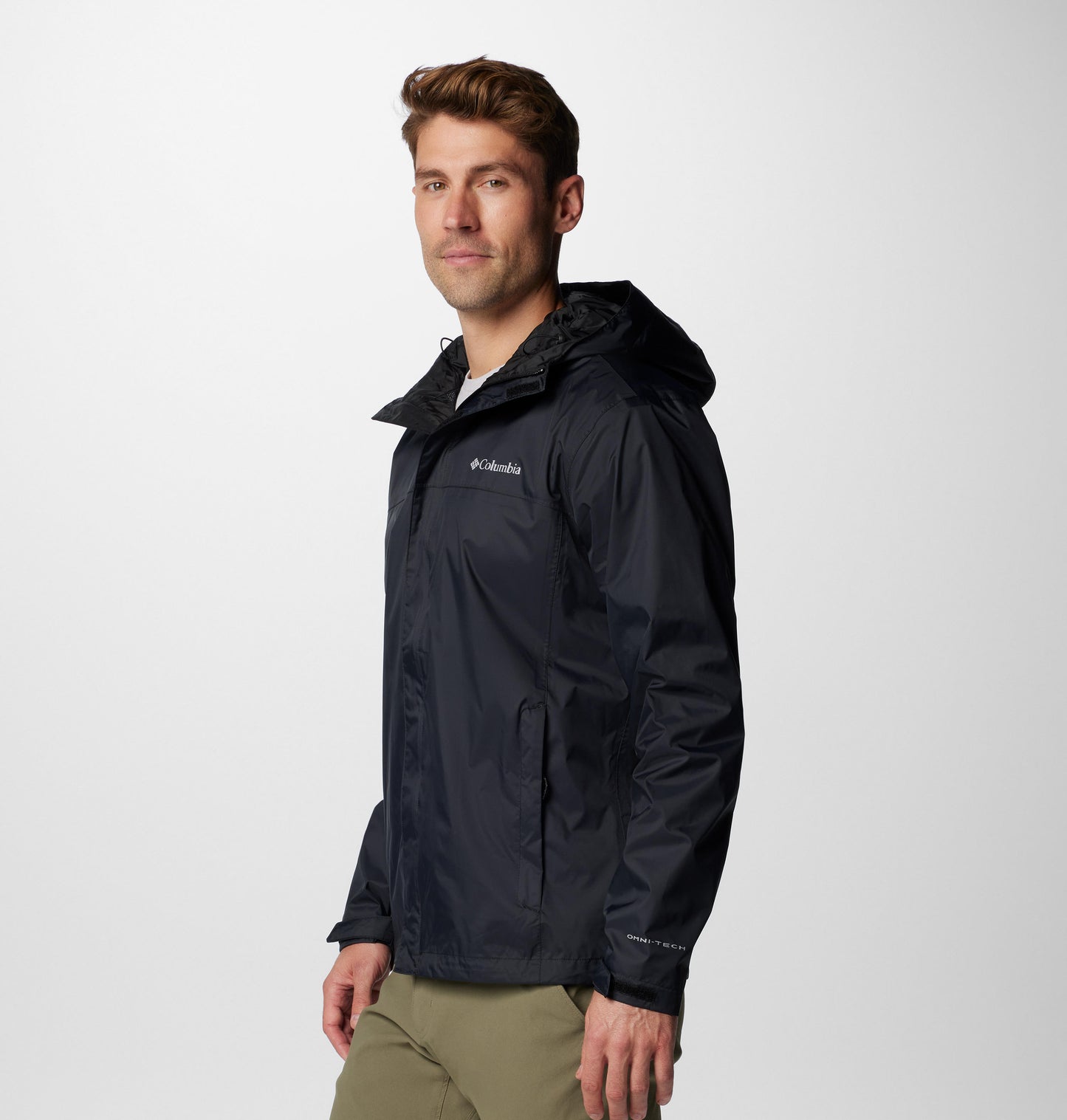 Columbia Mens Black Omni-Tech Watertight II Rain Jacket