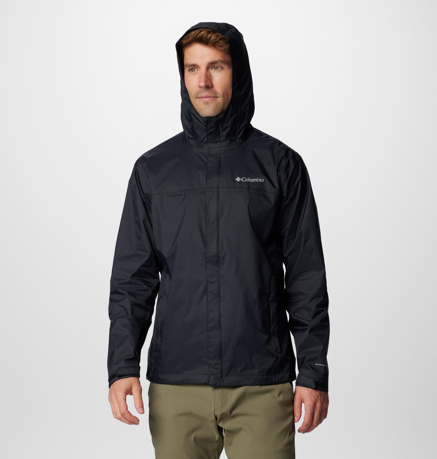 Columbia Mens Black Omni-Tech Watertight II Rain Jacket