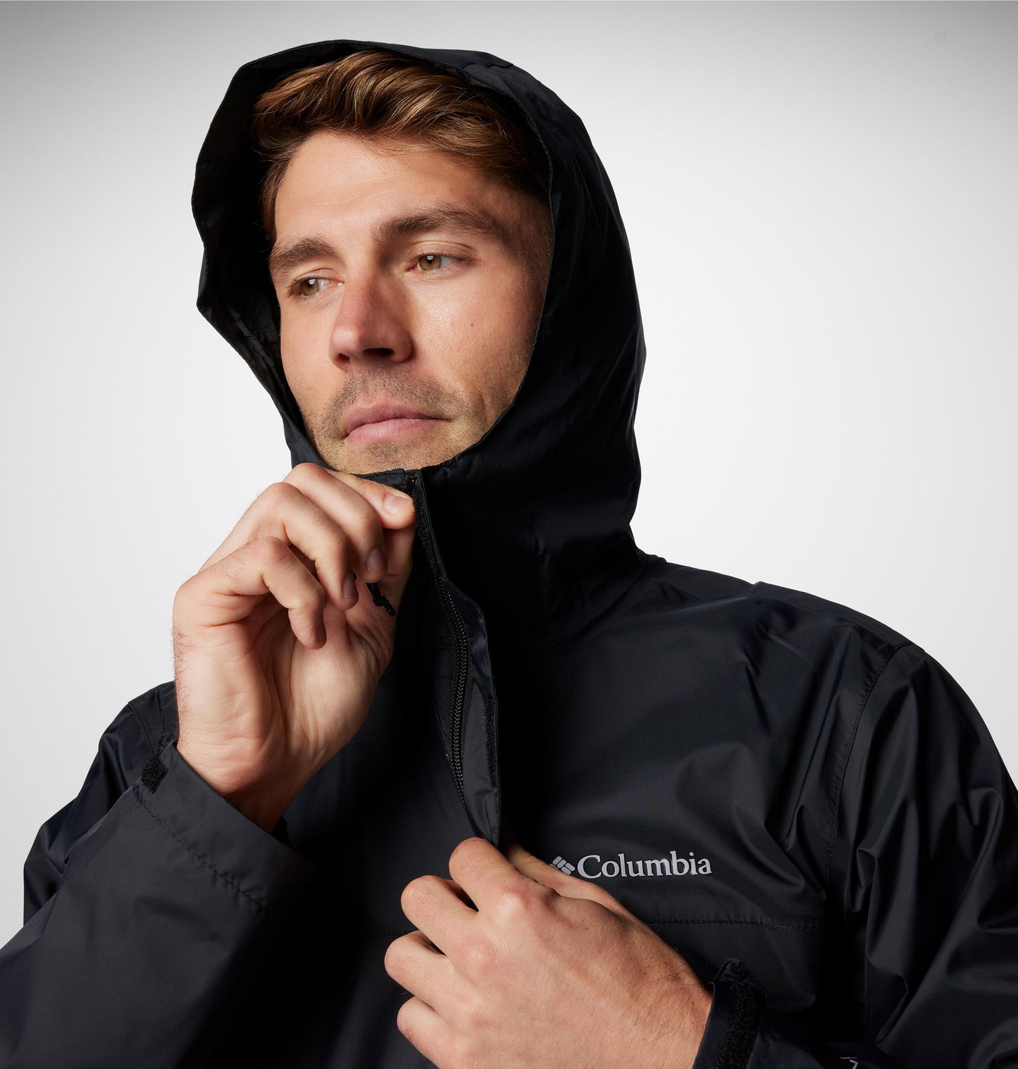 Columbia Mens Black Omni-Tech Watertight II Rain Jacket