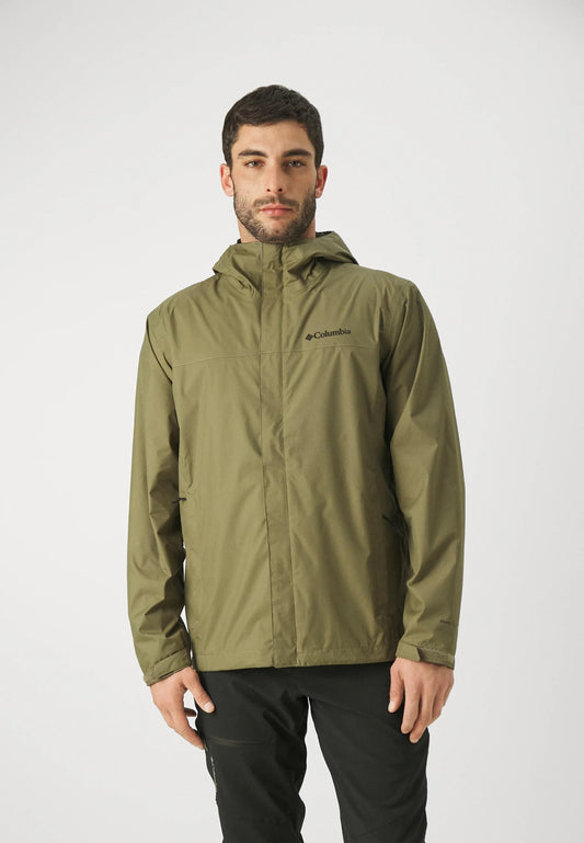 Columbia Mens Green Omni-Tech Watertight II Rain Jacket